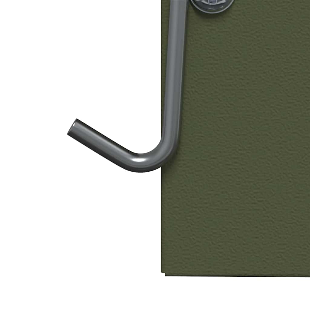 Krmítko pro králíky Olivově zelená 20 x 12,5 x 25 cm