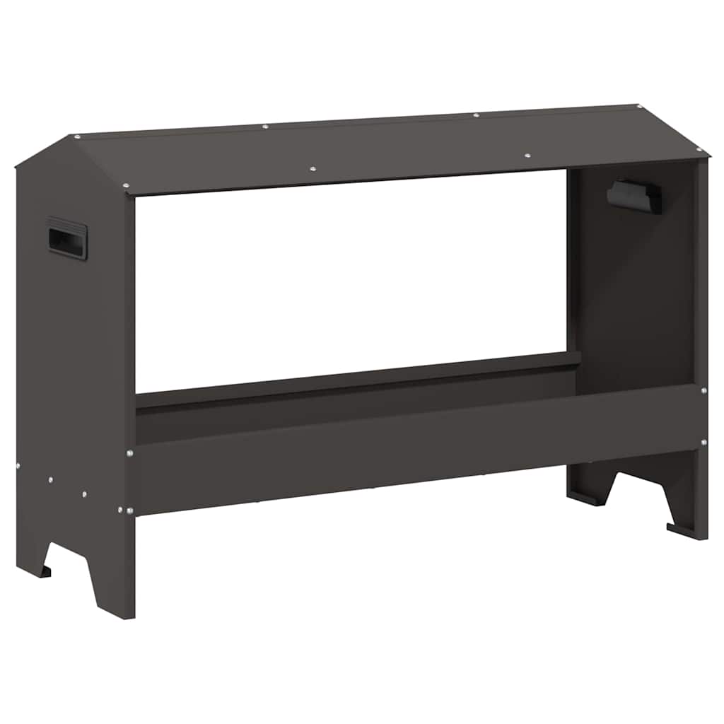 Krmný žlab pro kuře Černá 81 x 32 x 53,5 cm