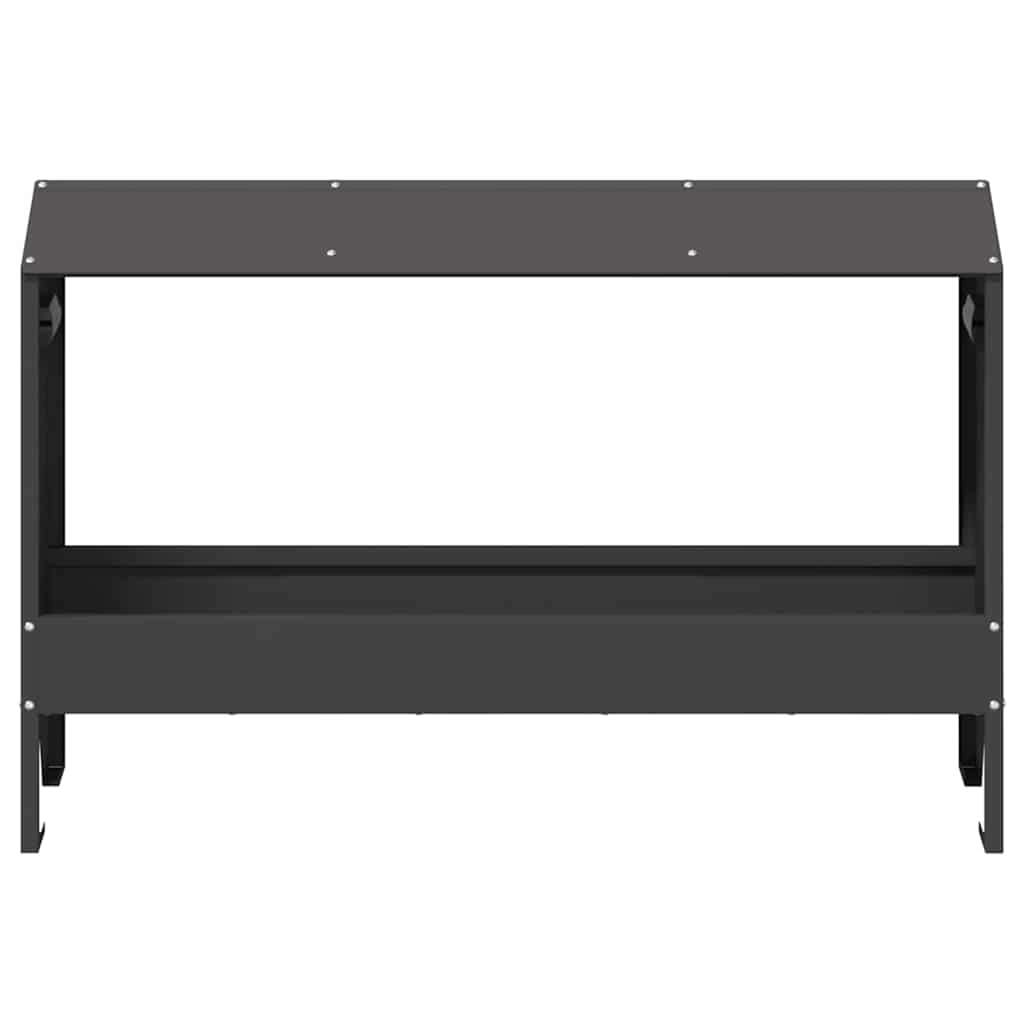 Krmný žlab pro kuře Černá 81 x 32 x 53,5 cm