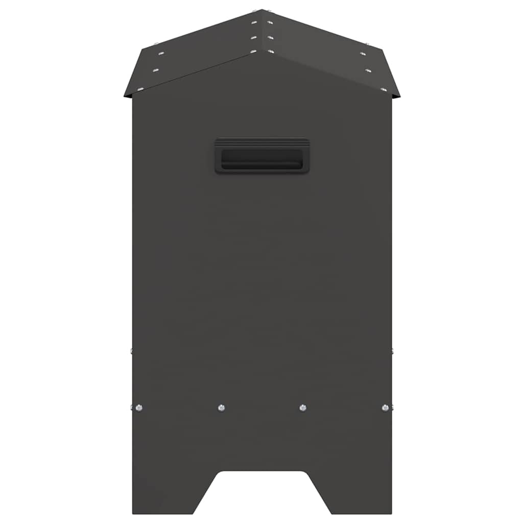 Krmný žlab pro kuře Černá 81 x 32 x 53,5 cm