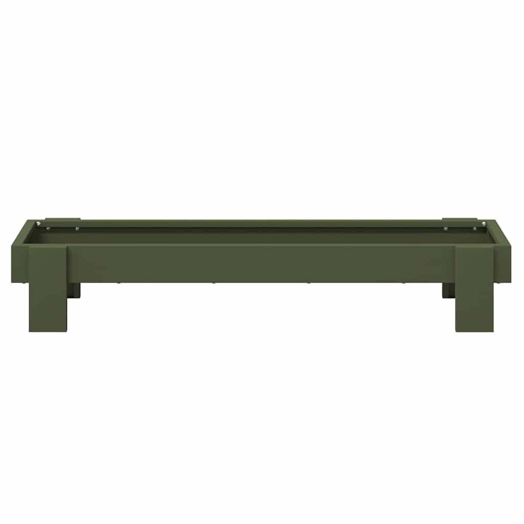Krmný žlab pro kuře Olivově zelená 80 x 28 x 13.5 cm