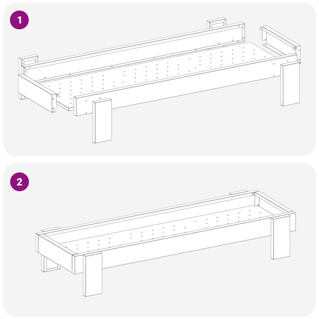 Krmný žlab pro kuře Stříbrná 80 x 28 x 13.5 cm Pozinkovaná ocel
