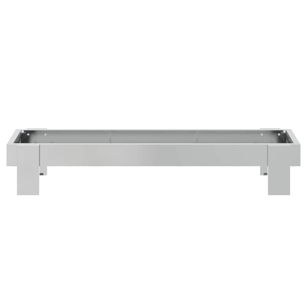 Krmný žlab pro kuře Stříbrná 80 x 28 x 13.5 cm Pozinkovaná ocel