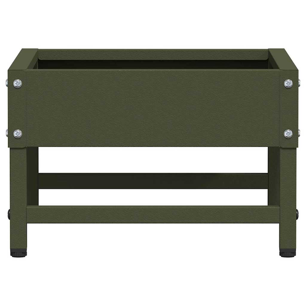 Zásobník pro ptáky Olivově zelená 80 x 28 x 13.5 cm