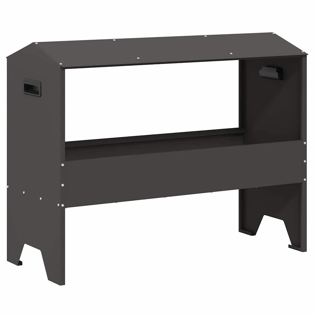 Žlab pro hospodářská zvířata Černá 79 x 35 x 62 cm