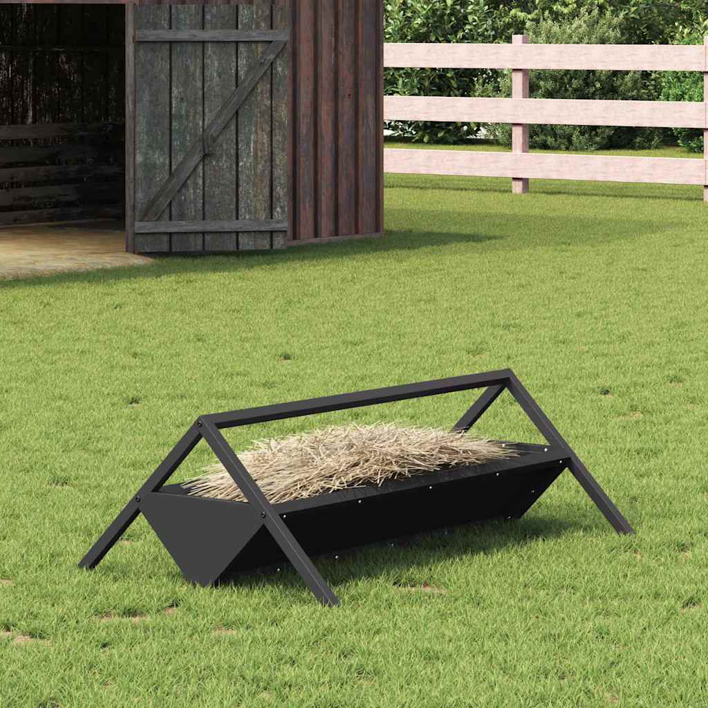 Žlab pro hospodářská zvířata Černá 111 x 76 x 38 cm
