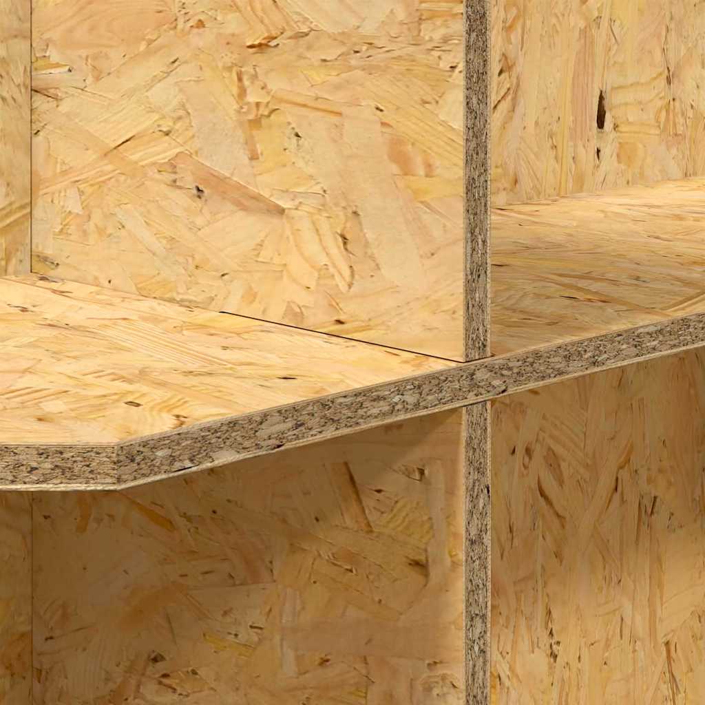 Základ terária s policí Hnědá 80 x 40 x 50 cm OSB