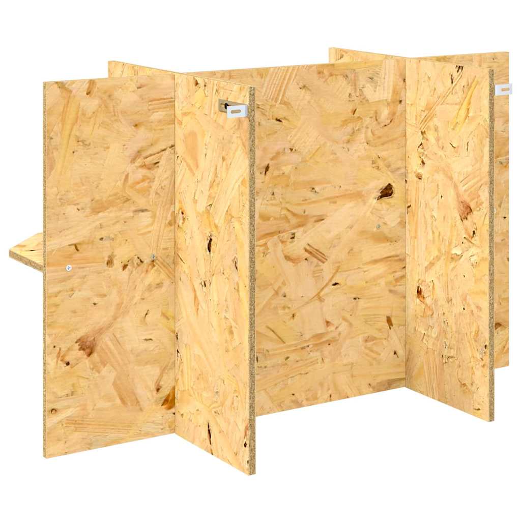 Základ terária s policí Hnědá 80 x 40 x 50 cm OSB