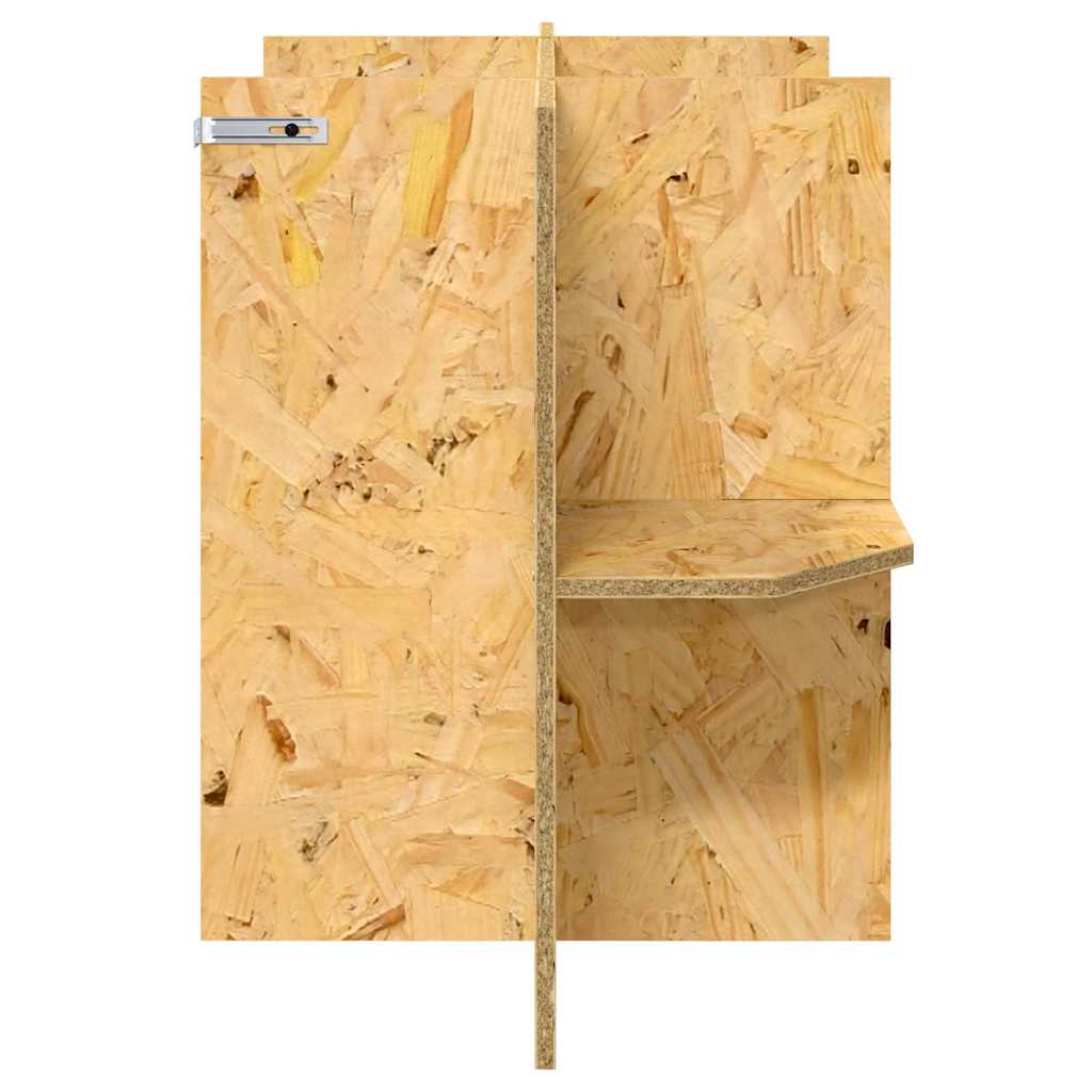 Základ terária s policí Hnědá 80 x 40 x 50 cm OSB