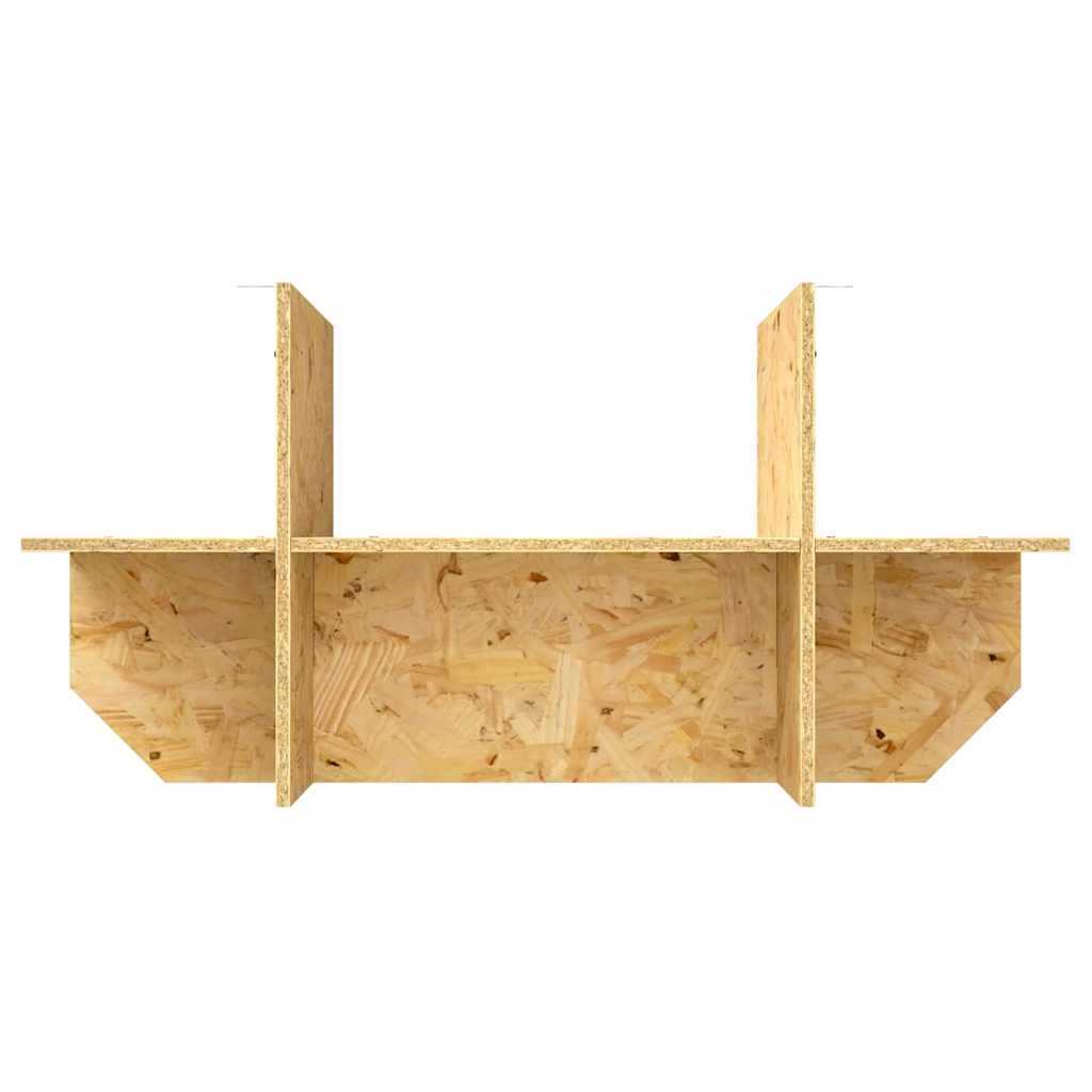 Základ terária s policí Hnědá 80 x 40 x 50 cm OSB