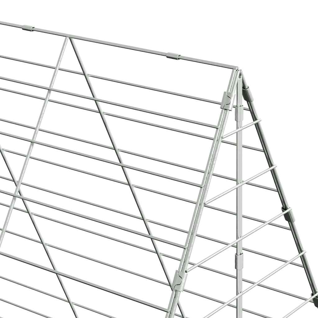 Klec na kuřata 2 pcs Stříbrná 600 x 100 x 210 cm