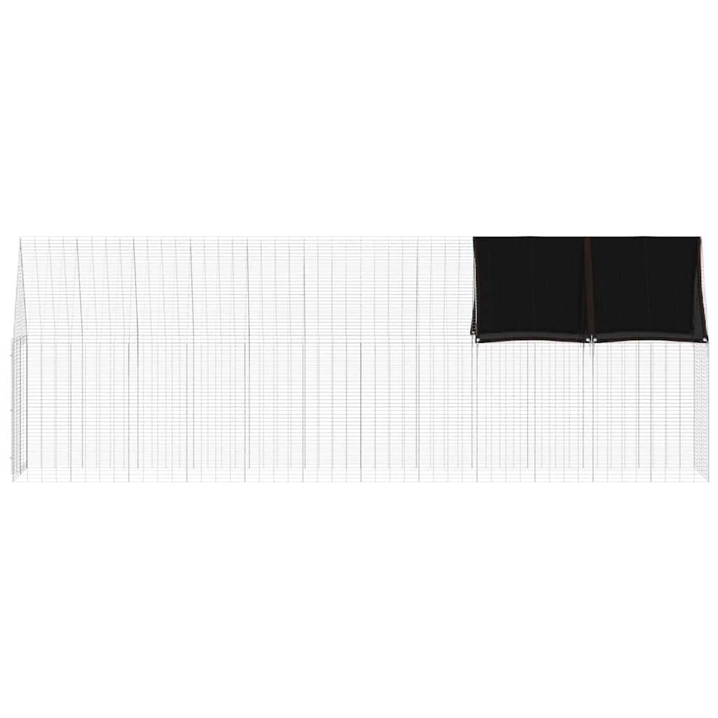 Klec na kuřata 2 pcs Stříbrná 600 x 100 x 210 cm