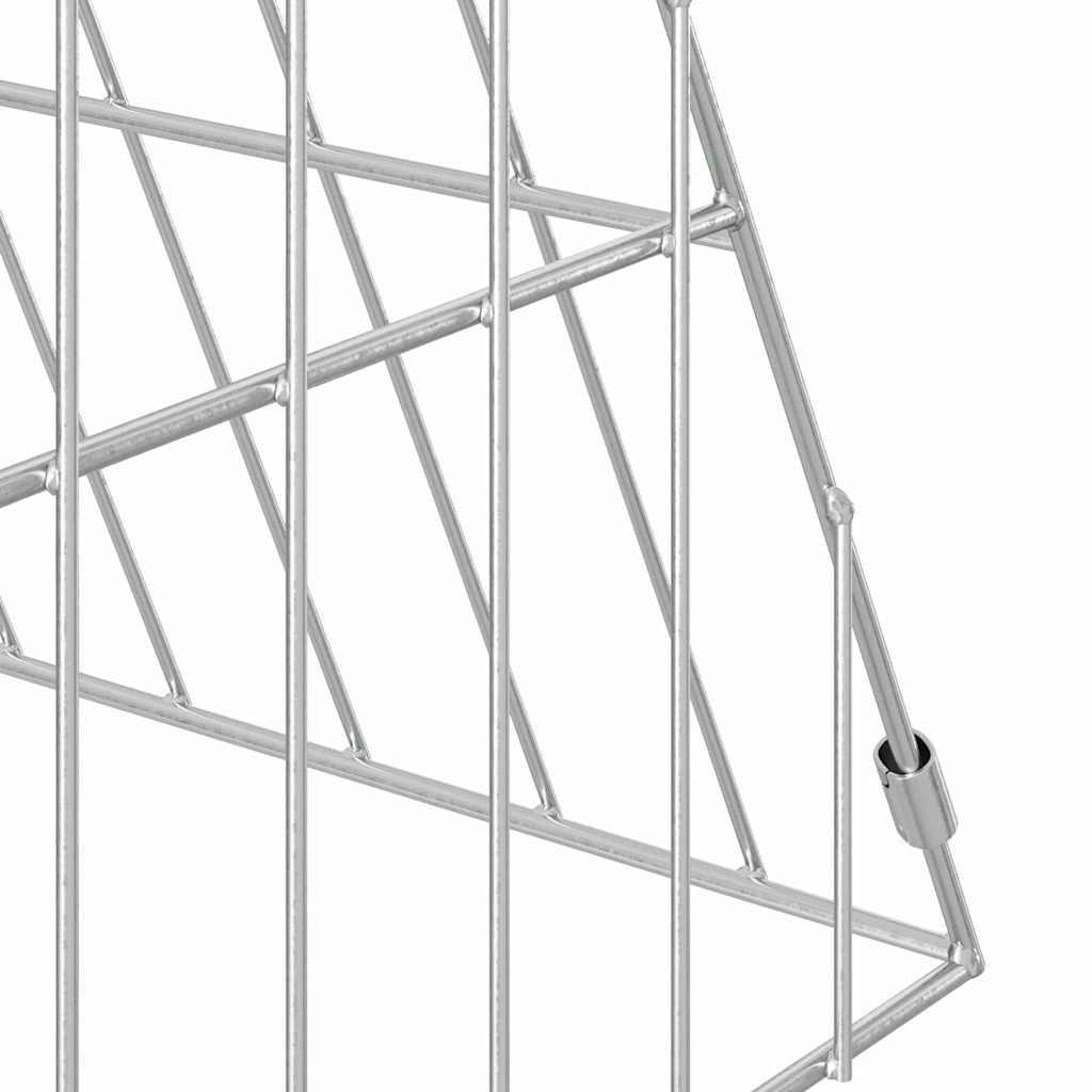 Klec na kuřata Stříbrná 215 x 55 x 55 cm Pozinkovaná ocel