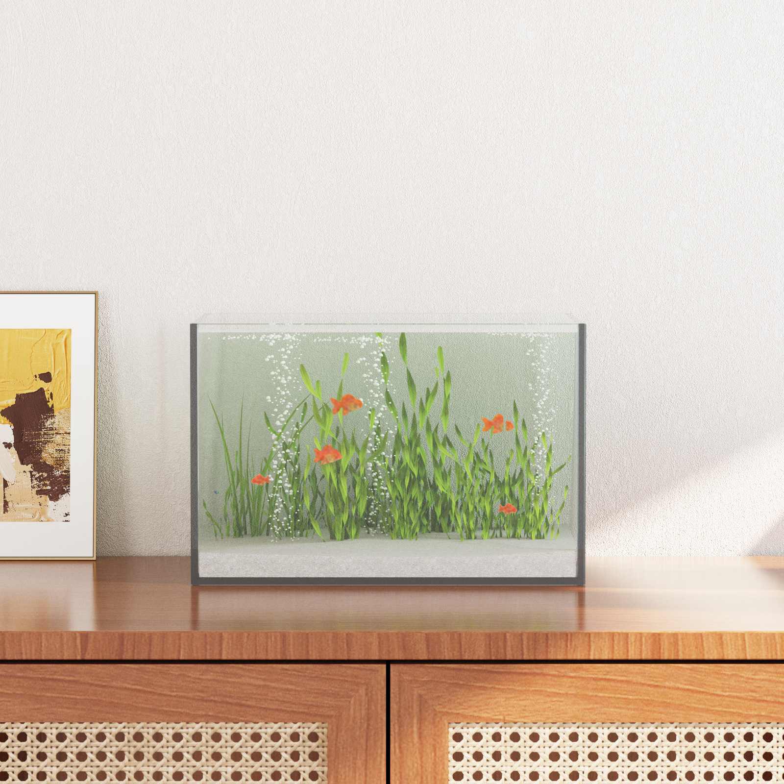 Akvárium S Úložištěm Transparentní 30 X 20 X 20 Cm Sklo