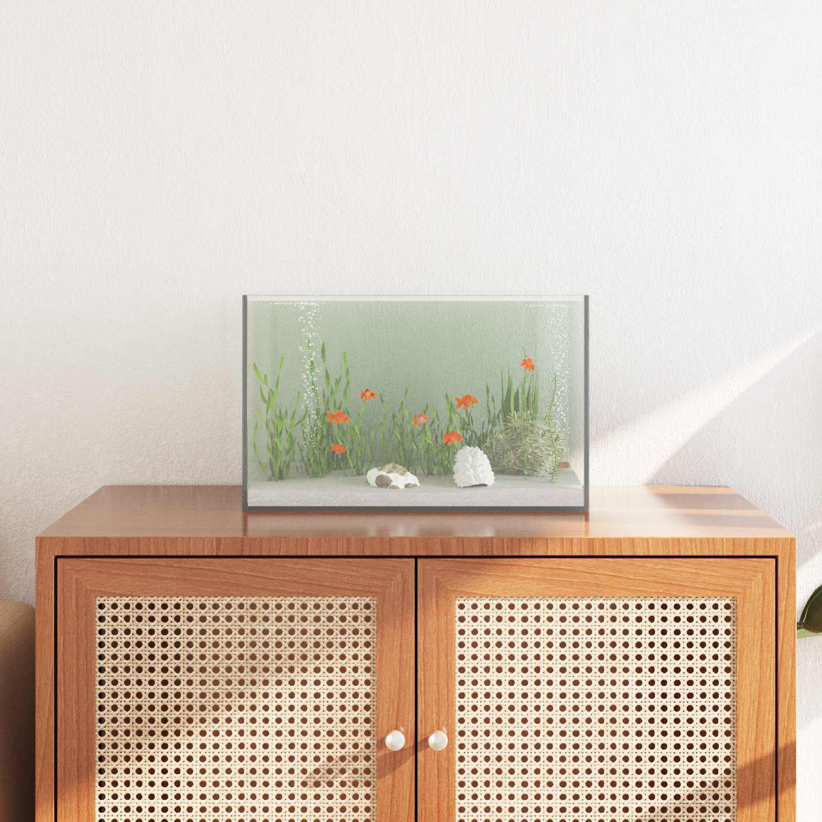 Akvárium S Úložištěm Transparentní 40 X 25 X 25 Cm Sklo