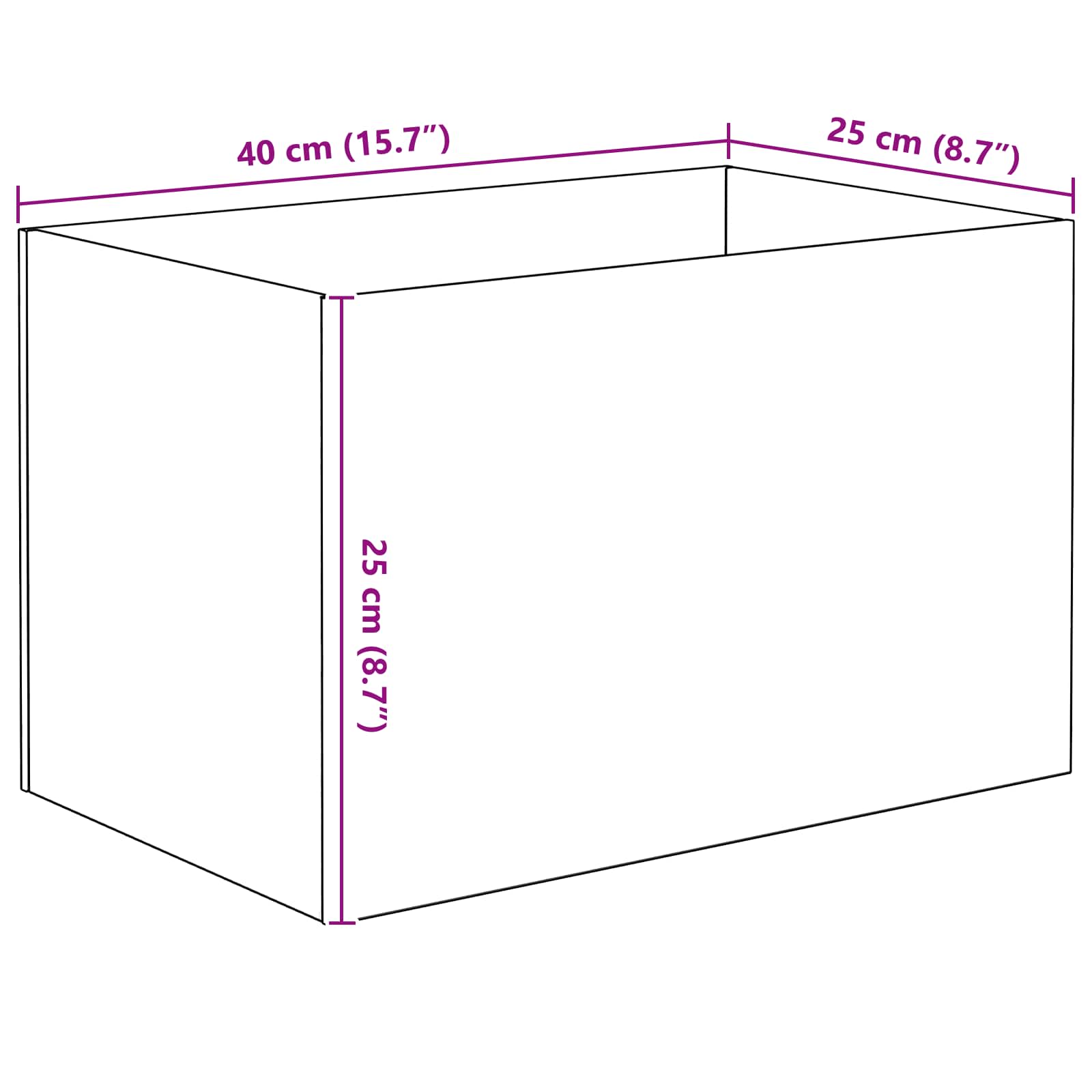 Akvárium S Úložištěm Transparentní 40 X 25 X 25 Cm Sklo