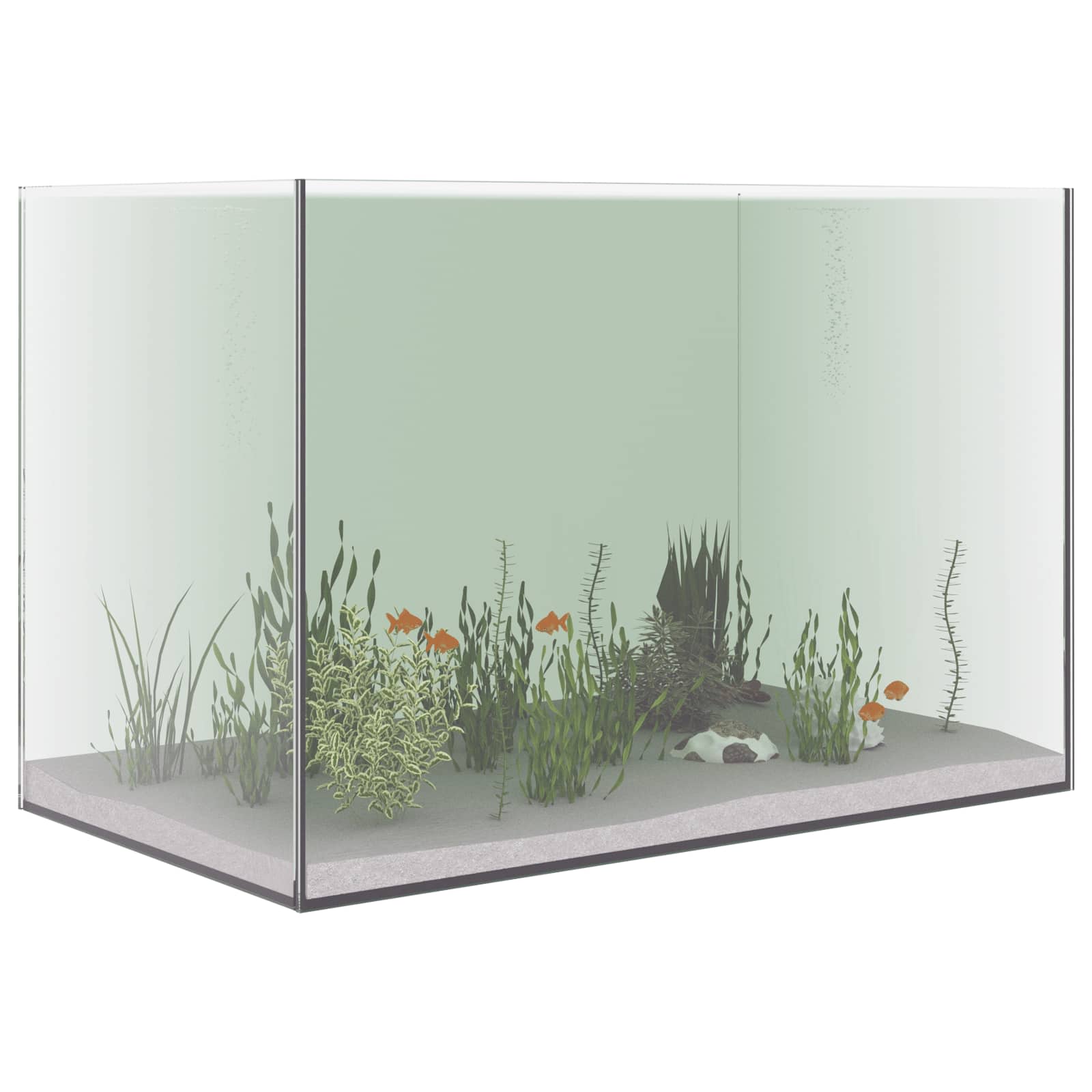 Akvárium S Úložištěm Transparentní 60 X 35 X 40 Cm Sklo