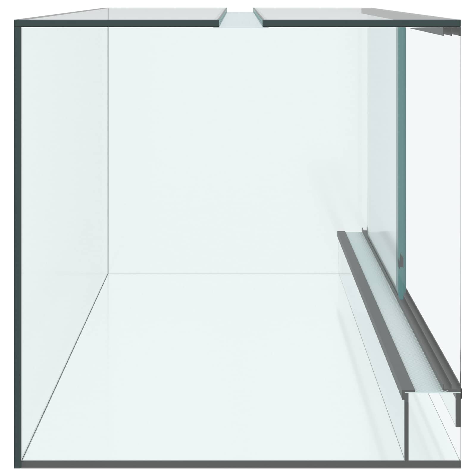 Terárium s úložištěm Transparentní 80 x 40 x 40 cm Sklo