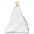 Načíst obrázek do prohlížeče galerie, Pet teepee s polštářem Bílá 40 x 40 x 50 cm Polyester
