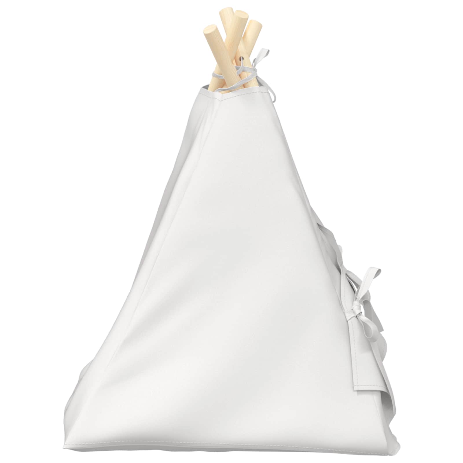 Pet teepee s polštářem Bílá 40 x 40 x 50 cm Polyester