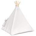 Načíst obrázek do prohlížeče galerie, Pet teepee s polštářem Bílá 50 x 50 x 60 cm Polyester
