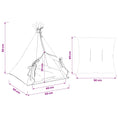 Načíst obrázek do prohlížeče galerie, Pet teepee s polštářem Bílá 50 x 50 x 60 cm Polyester

