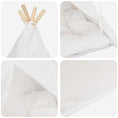 Načíst obrázek do prohlížeče galerie, Pet teepee s polštářem Bílá 60 x 60 x 70 cm Polyester

