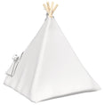 Načíst obrázek do prohlížeče galerie, Pet teepee s polštářem Bílá 60 x 60 x 70 cm Polyester
