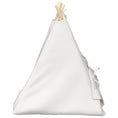 Načíst obrázek do prohlížeče galerie, Pet teepee s polštářem Bílá 60 x 60 x 70 cm Polyester
