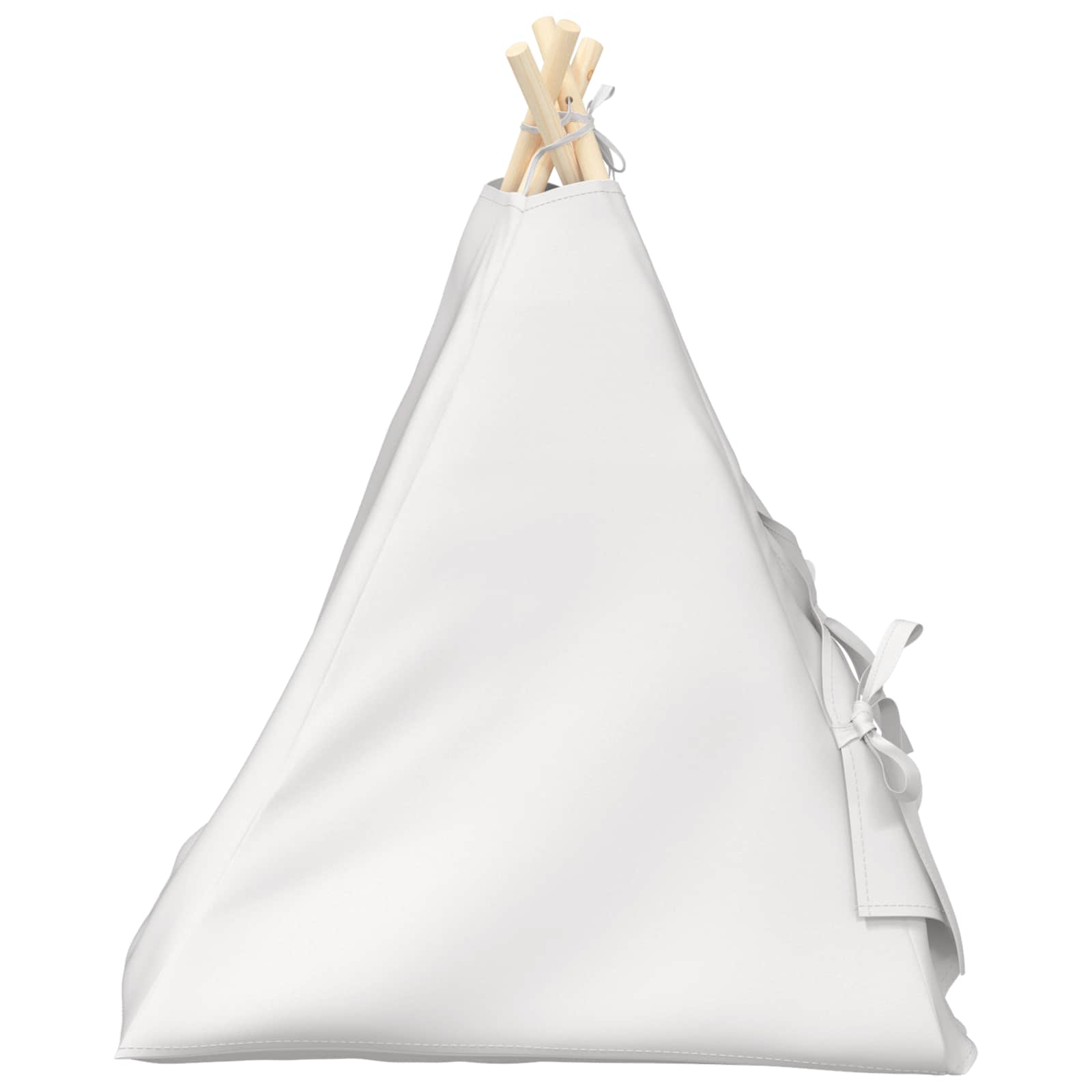 Pet teepee s polštářem Bílá 60 x 60 x 70 cm Polyester