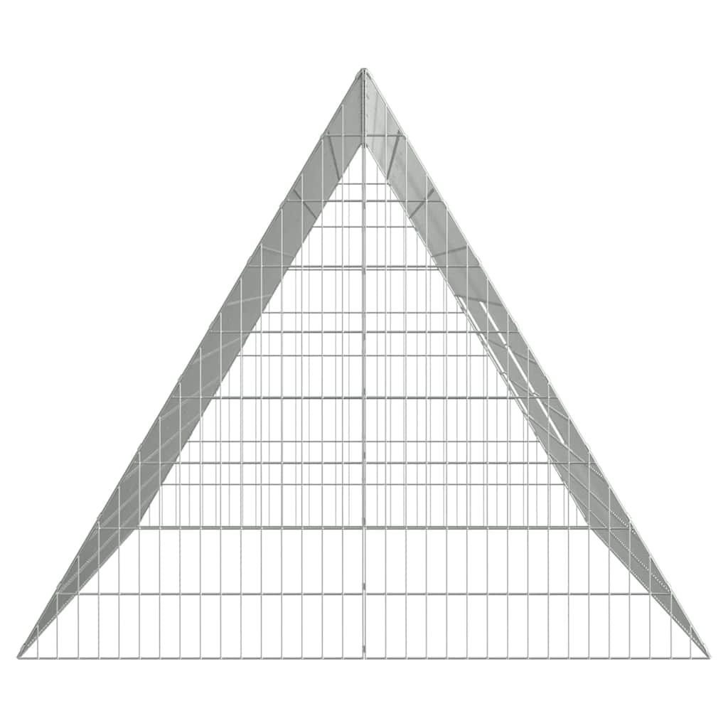 Klec pro králíky Stříbrná 215 x 100 x 85 cm Pozinkovaná ocel