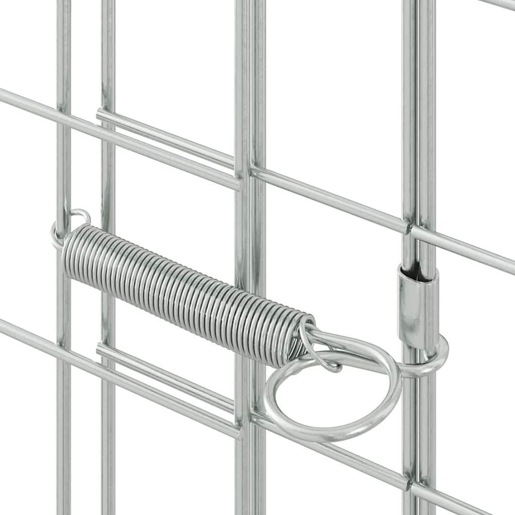 Klec pro králíky Stříbrná 300 x 100 x 210 cm Pozinkovaná ocel