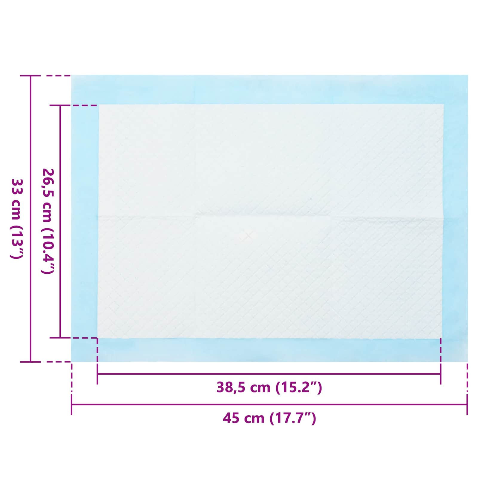 Netkaná textilní podložka pro domácí zvířata 50 pcs 45 x 33 cm