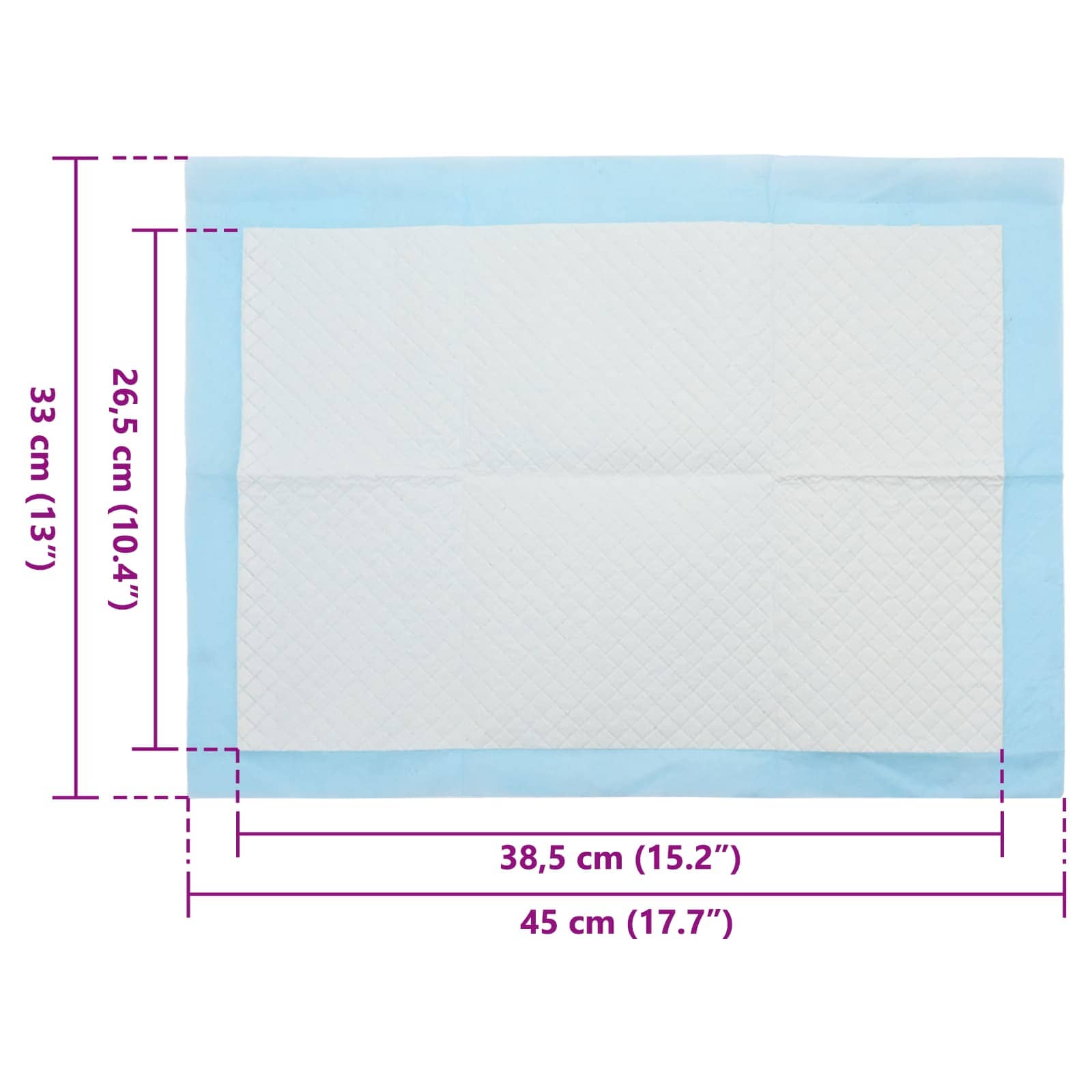 Netkaná textilní podložka pro domácí zvířata 50 pcs 45 x 33 cm