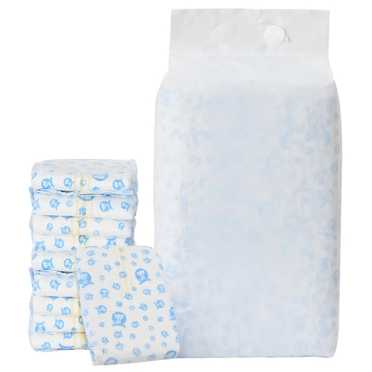 Jednorázová plena pro psy samce 30 pcs Bílý M
