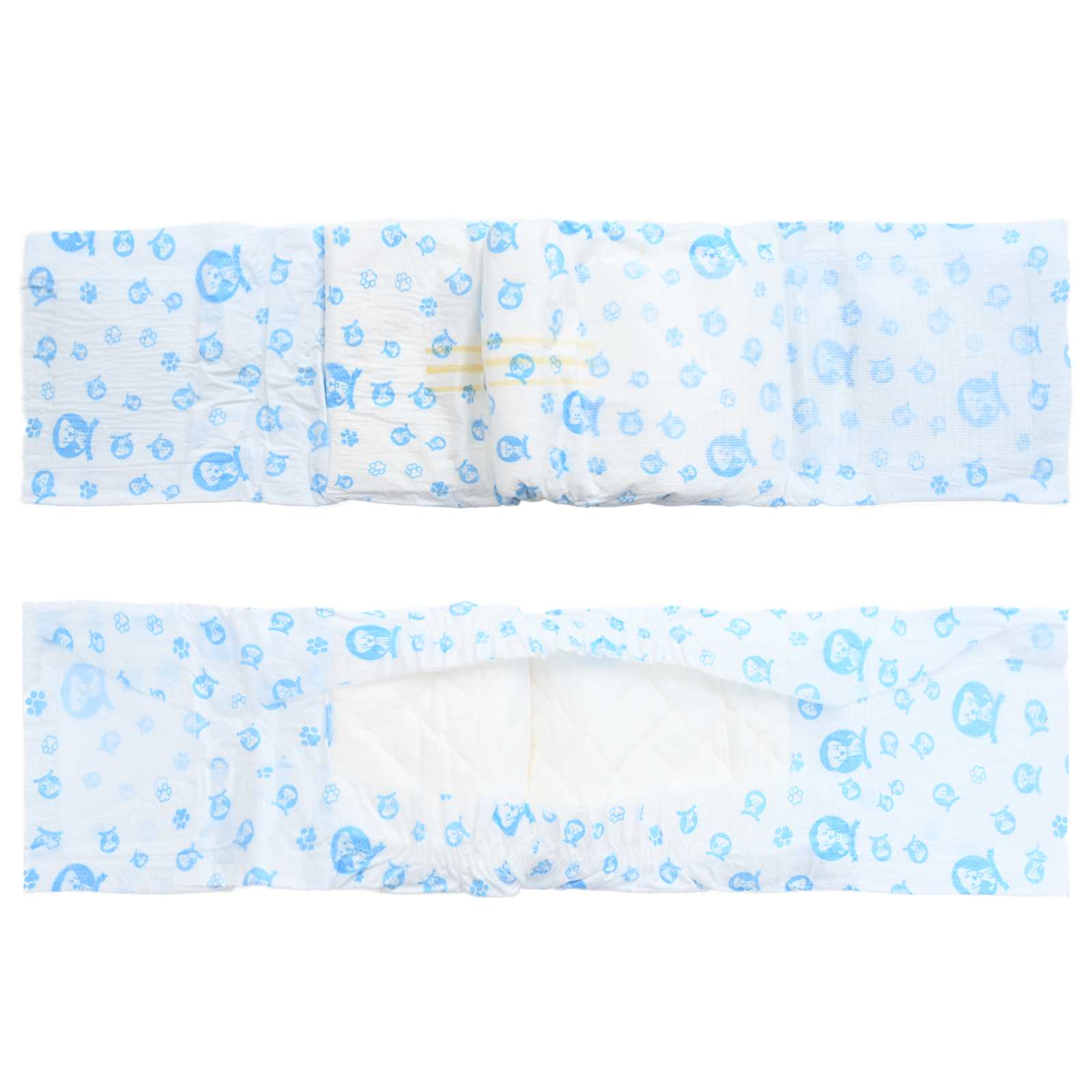 Jednorázová plena pro psy samce 30 pcs Bílý M