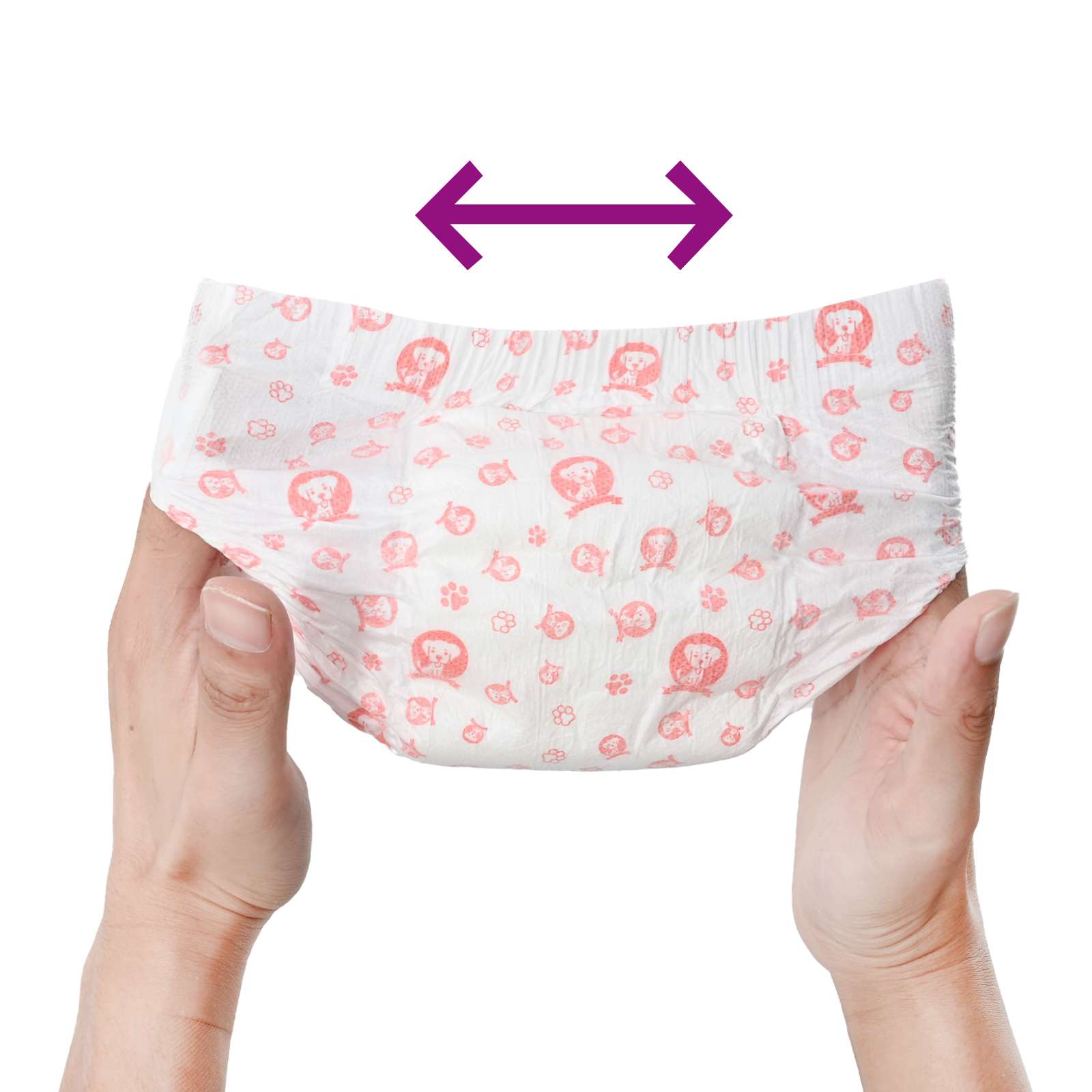 Jednorázová dámská plenková vložka pro psy 30 pcs Bílý L