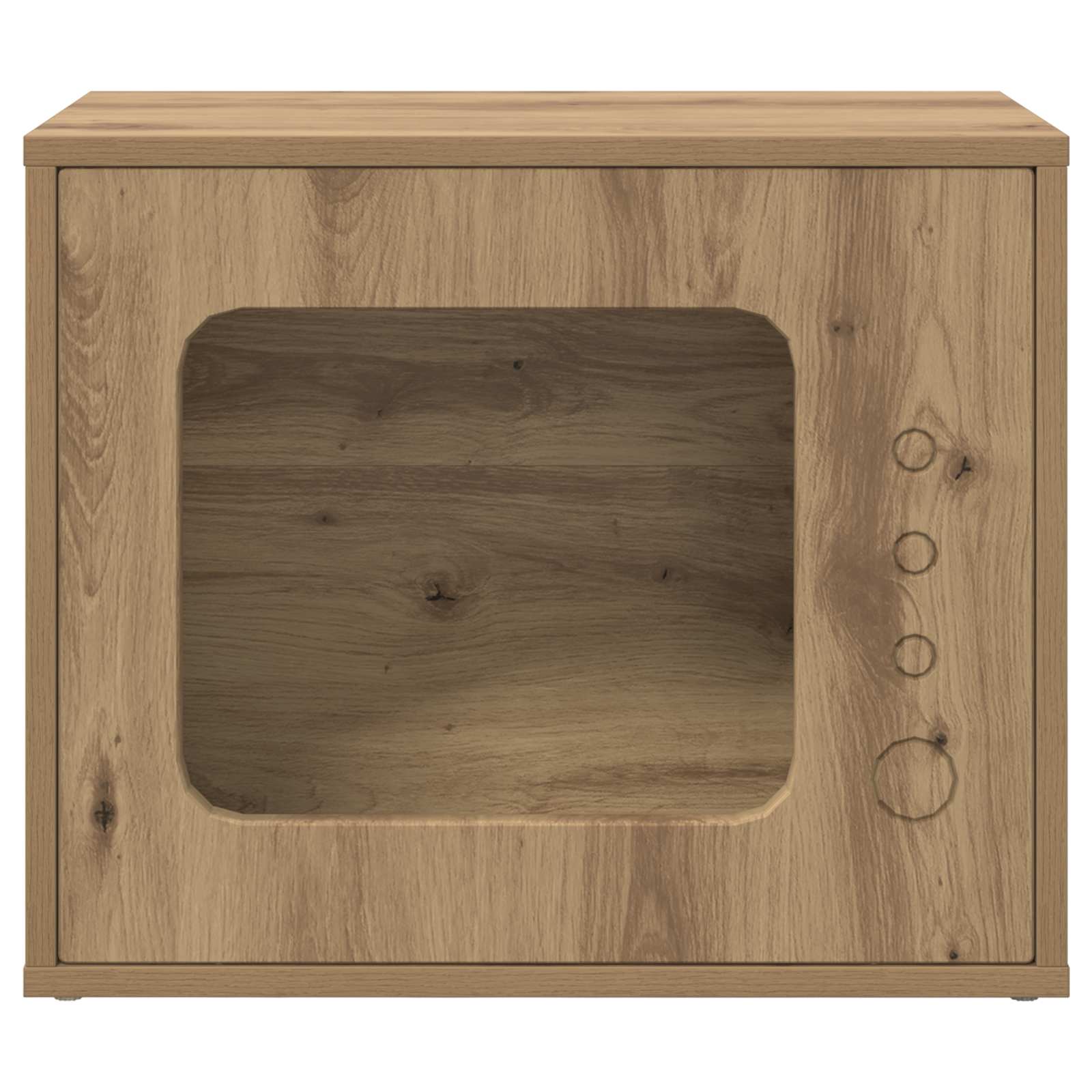 Kočičí dům Umělecký dub 51 x 30 x 42,5 cm kompozitní dřevo