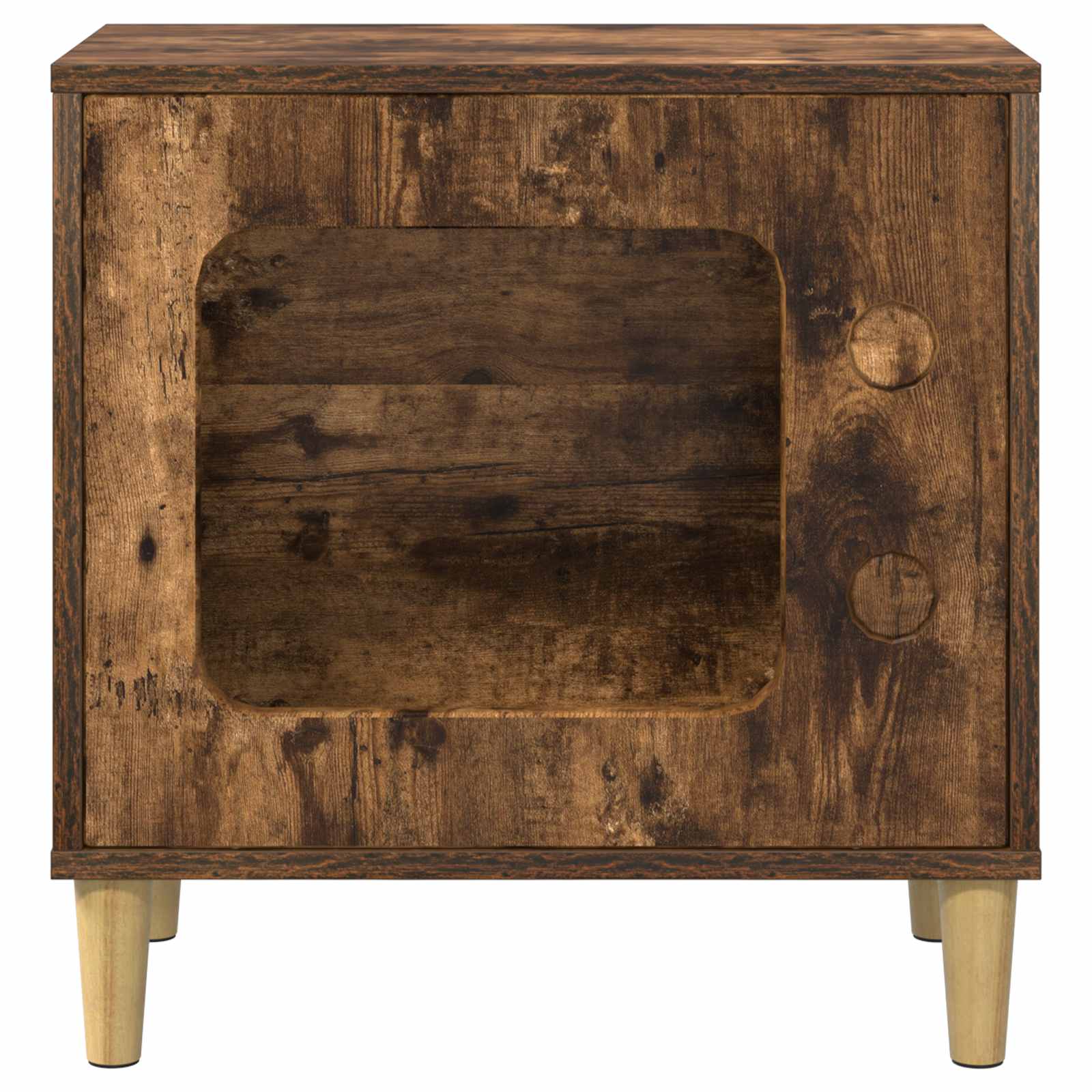 Kočičí dům Kouřový dub 51 x 30 x 52 cm kompozitní dřevo