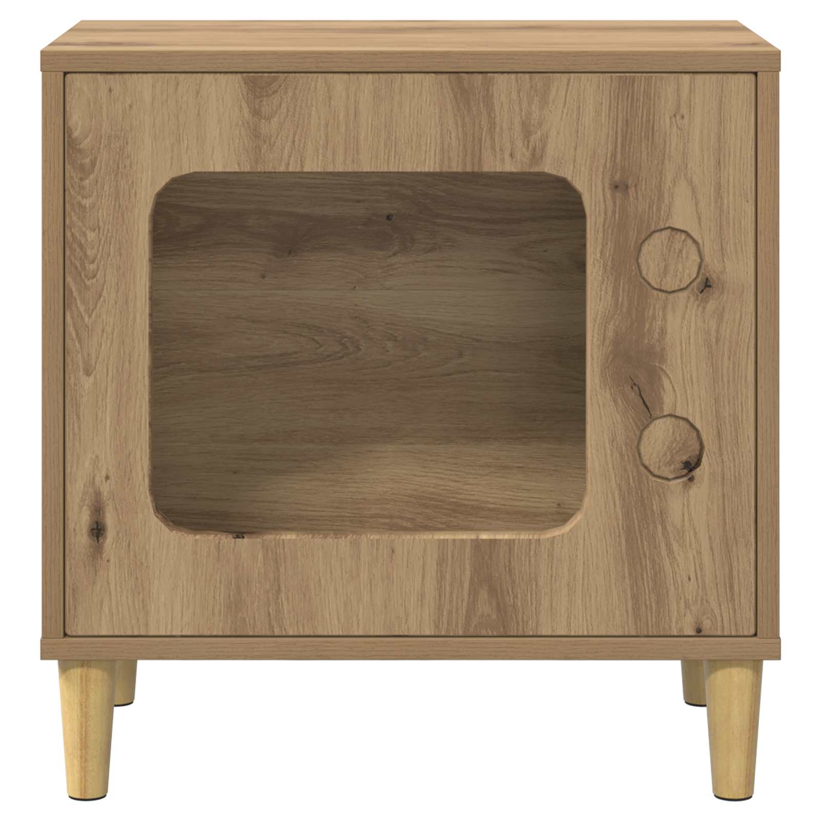 Kočičí dům Umělecký dub 51 x 30 x 52 cm kompozitní dřevo