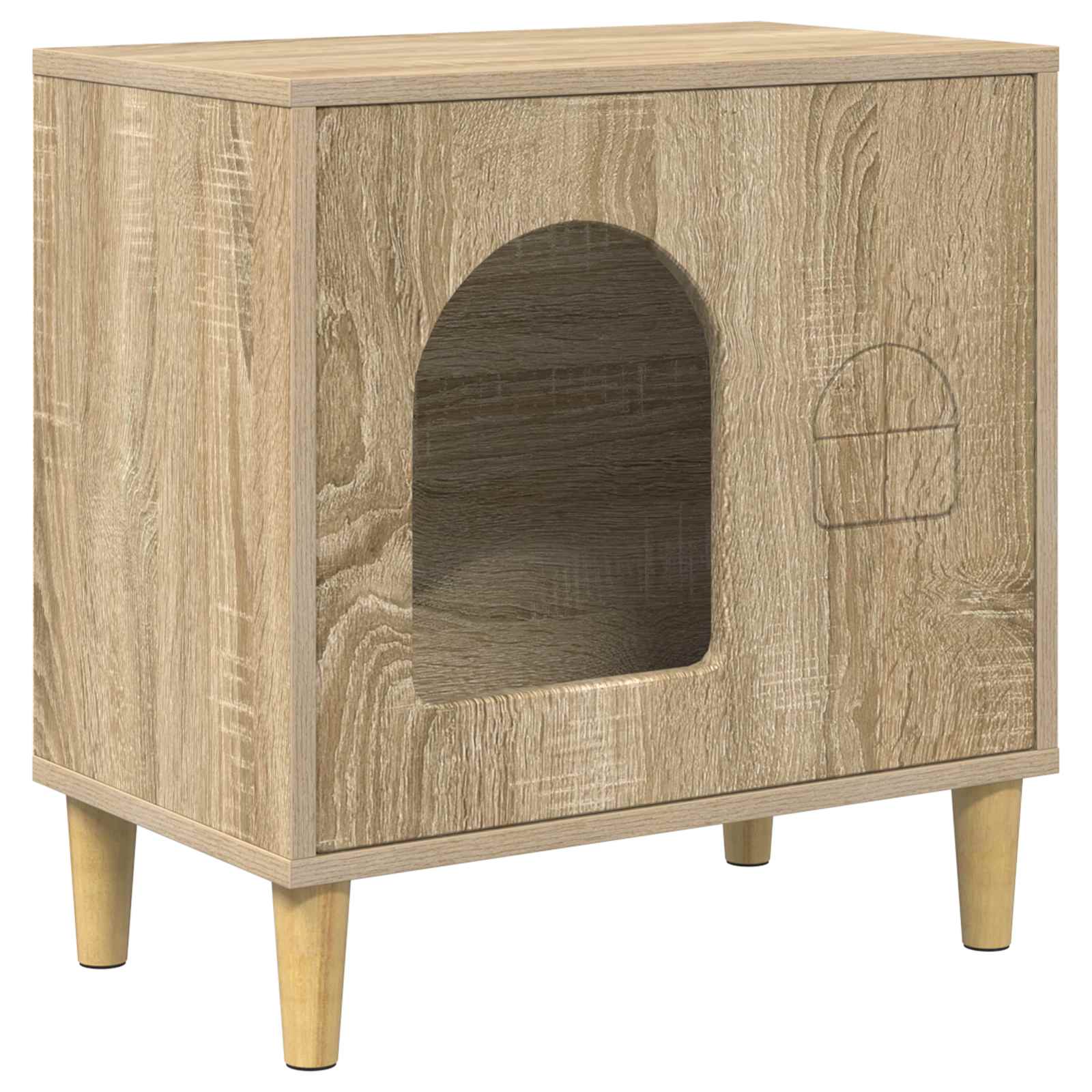 Kočičí dům Sonoma 51 x 30 x 52 cm kompozitní dřevo