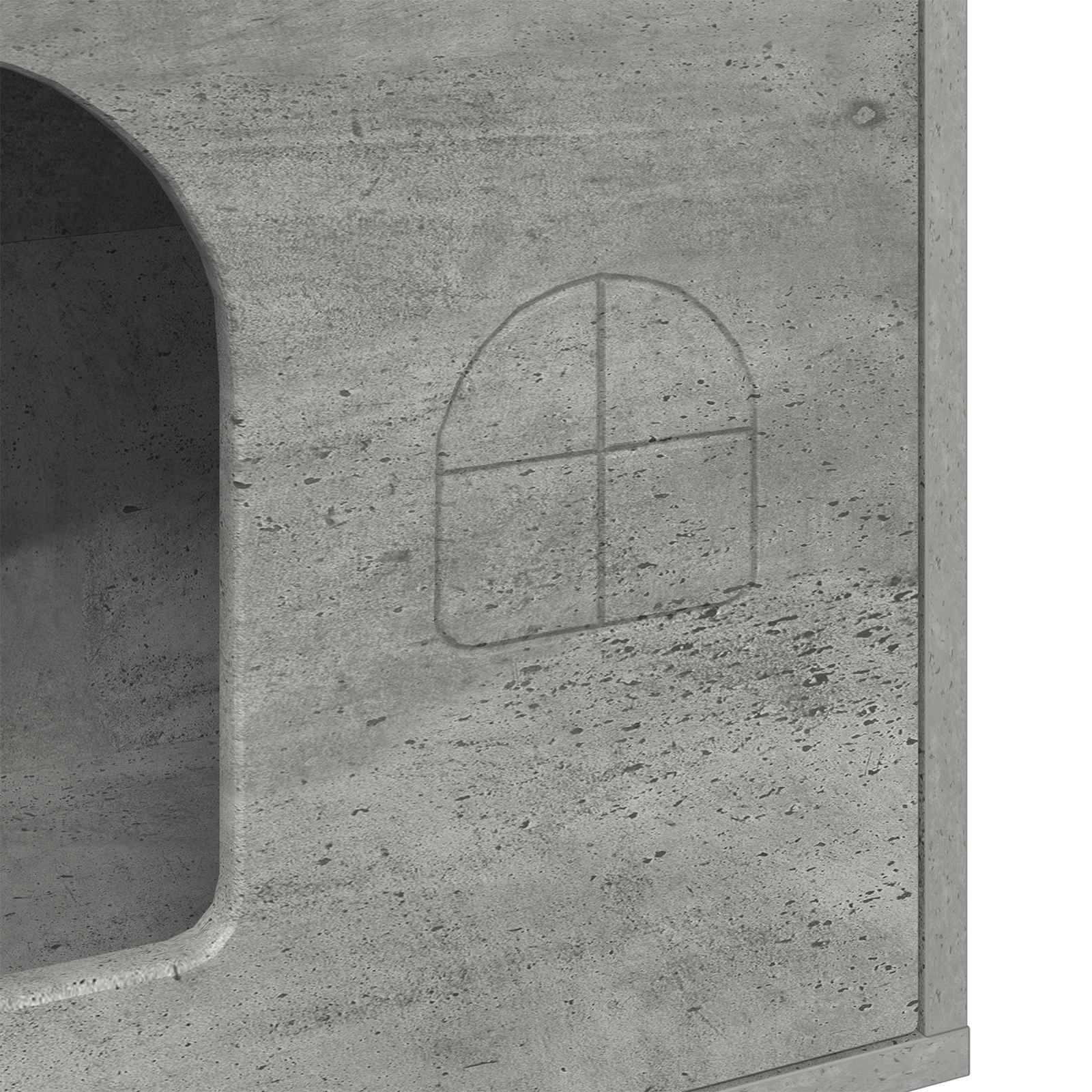 Kočičí dům Beton 51 x 30 x 52 cm kompozitní dřevo