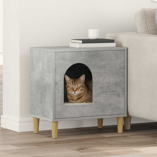 Kočičí dům Beton 51 x 30 x 52 cm kompozitní dřevo