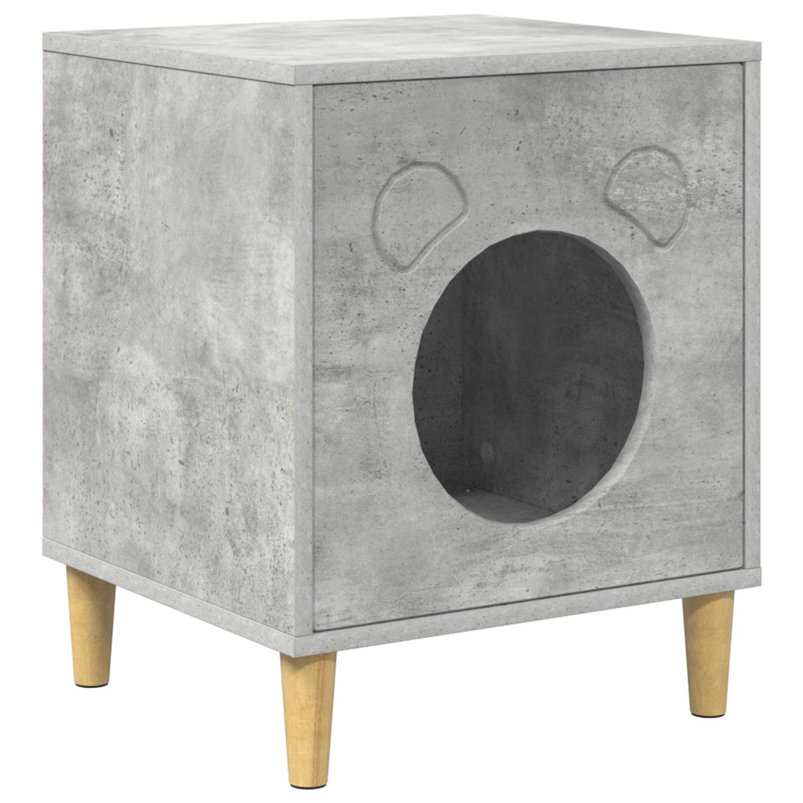 Kočičí dům Beton 42,5 x 40 x 53 cm kompozitní dřevo