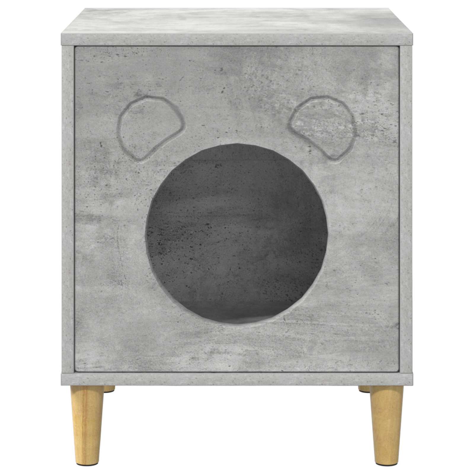 Kočičí dům Beton 42,5 x 40 x 53 cm kompozitní dřevo