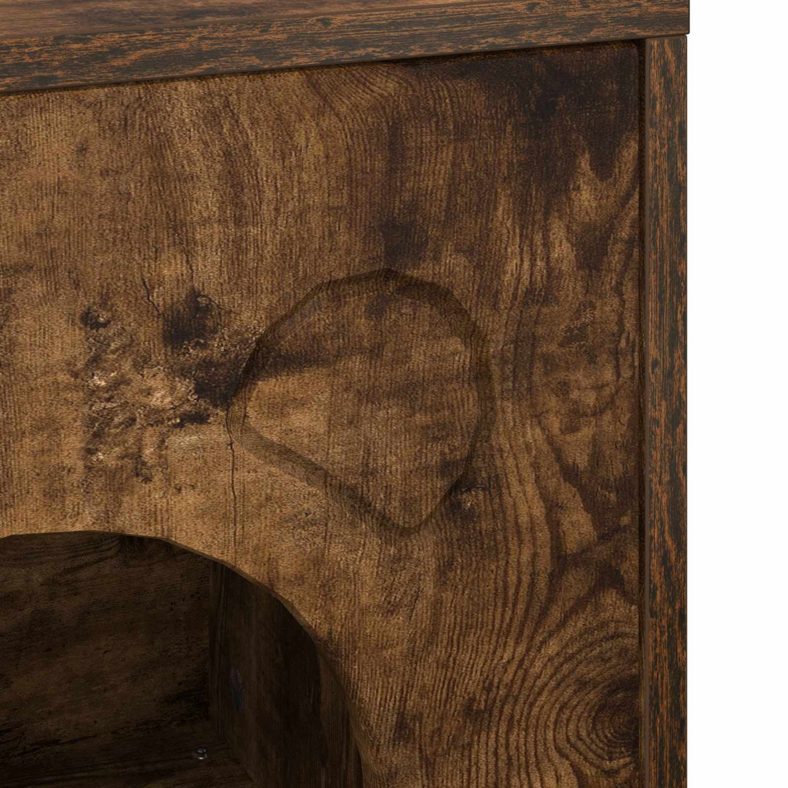 Kočičí dům Kouřový dub 42,5 x 40 x 53 cm kompozitní dřevo