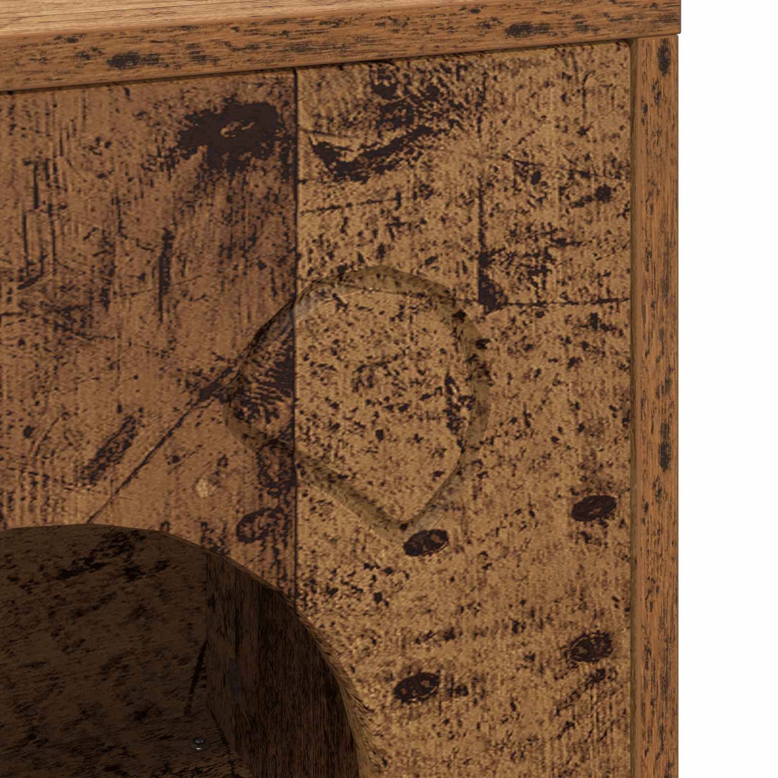 Kočičí dům Staré dřevo 42,5 x 40 x 53 cm kompozitní dřevo