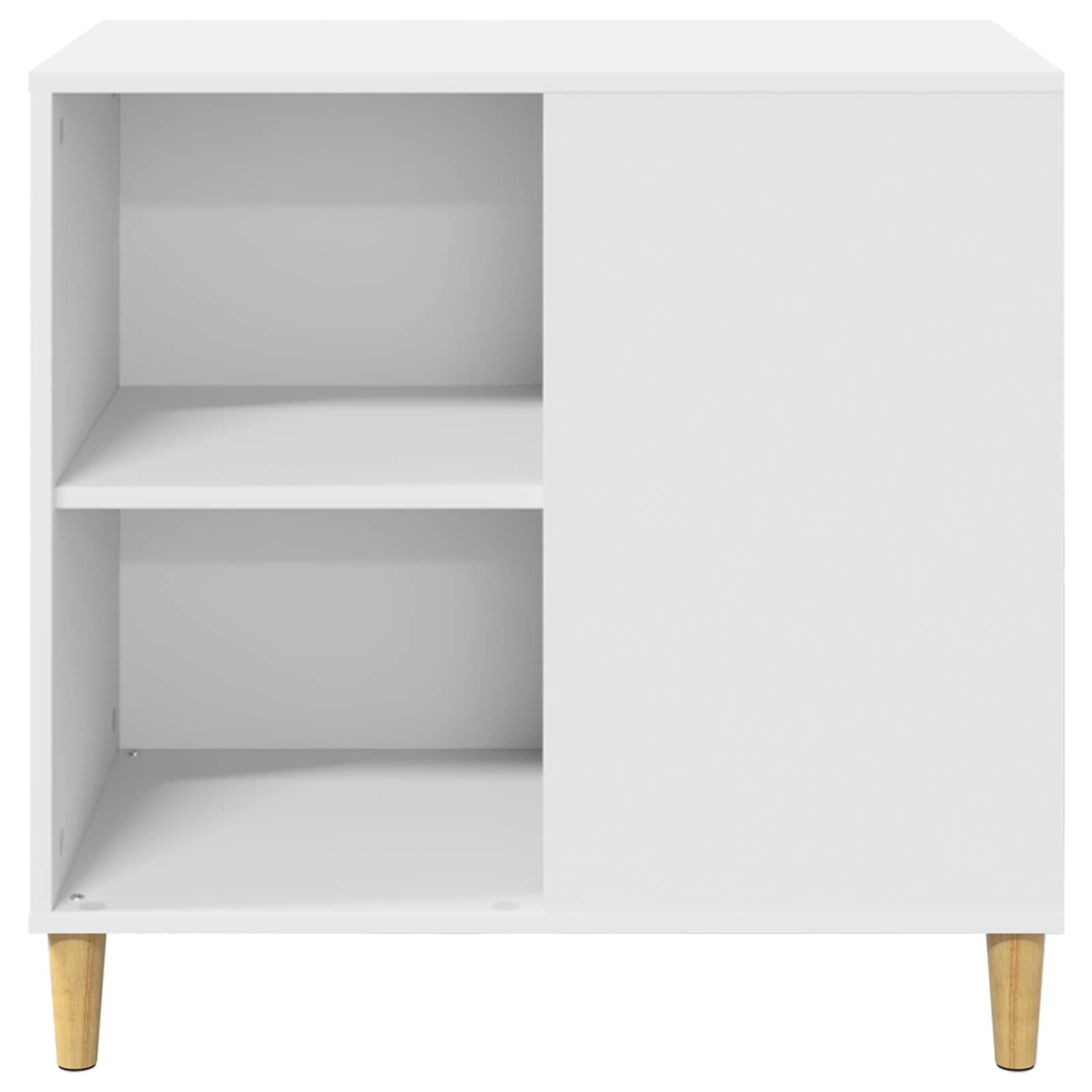 Kočičí dům Bílá 72 x 42.5 x 70 cm kompozitní dřevo