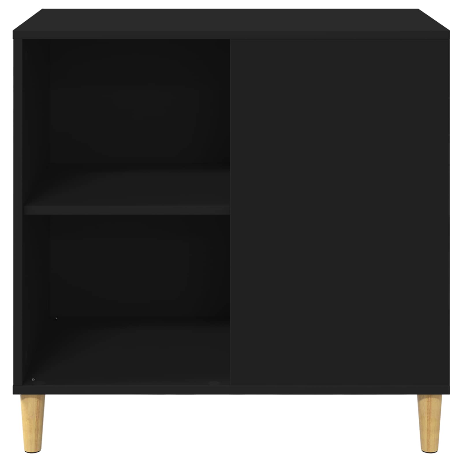 Kočičí dům Černá 72 x 42.5 x 70 cm kompozitní dřevo