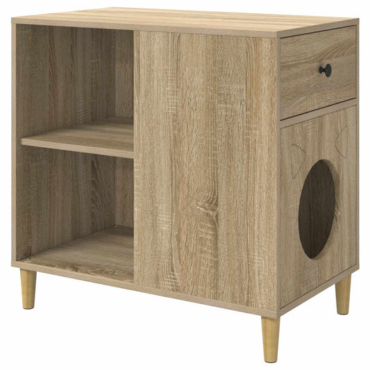 Kočičí dům Sonoma 72 x 42.5 x 70 cm kompozitní dřevo